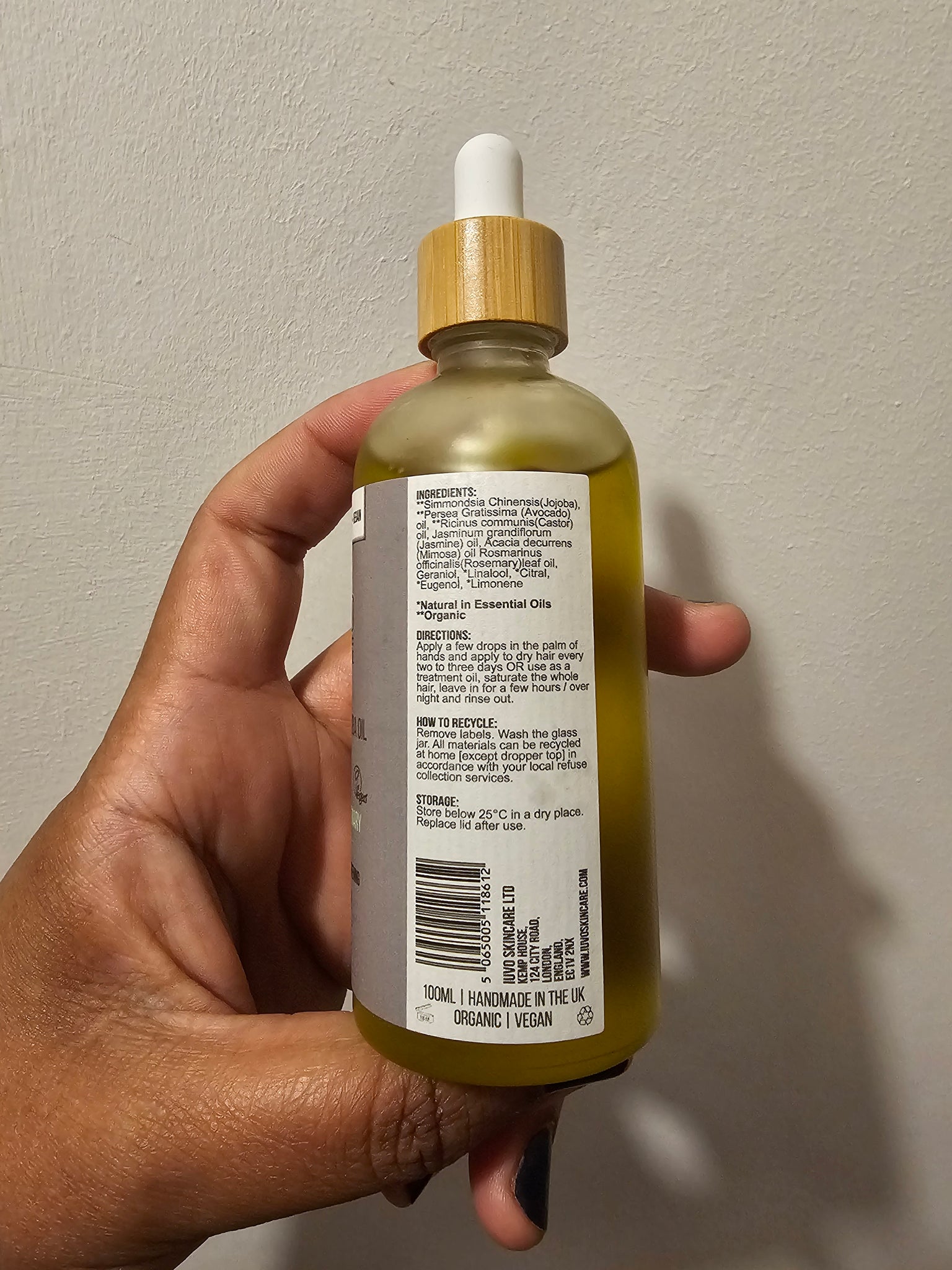 Hair Oil | Jojoba, Avocado and Castor Oil | Hair | 100ml